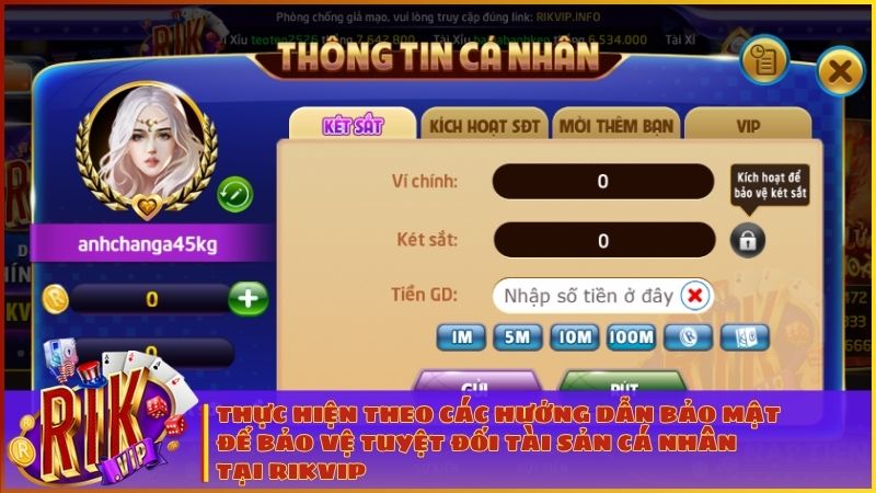 Rikvip cam kết bảo mật thông tin và giải đáp mọi câu hỏi thường gặp đến tài khoản