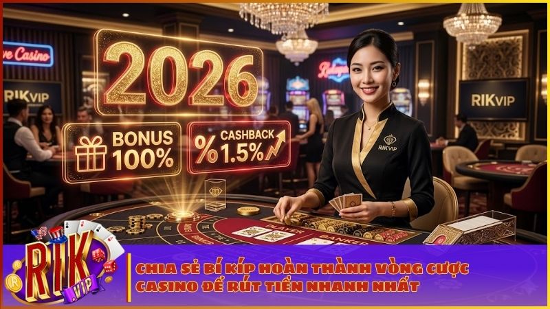 Khuyến Mãi Casino Online RIKVIP: Tổng Hợp Ưu Đãi Khủng & Bí Kíp Săn Thưởng 2026 3 Chọn chơi Blackjack hoặc Baccarat sẽ giúp bạn cày doanh thu khuyến mãi Casino hiệu quả nhất