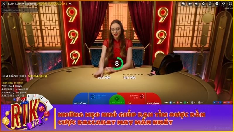 Baccarat Live RIKVIP: Thế Giới Live Casino Thượng Lưu Từ Evolution, Ezugi Và Vivo Gaming 4 Lựa chọn sảnh cược Baccarat live phù hợp giúp bạn tối ưu hóa cơ hội chiến thắng