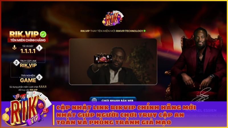 Hướng dẫn truy cập RIKVIP khi bị chặn & Link vào RIKVIP chính hãng mới nhất 2026 2 Truy cập đúng đường link RIKVIP.TECHNOLOGY chính hãng để tránh các trang web giả mạo