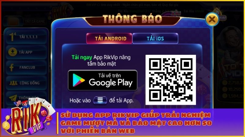 Hướng dẫn truy cập RIKVIP khi bị chặn & Link vào RIKVIP chính hãng mới nhất 2026 3 Tải app RIKVIP giúp chơi game mượt mà, ổn định và không lo bị chặn link